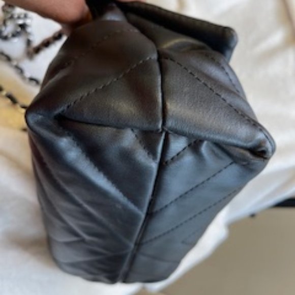 BADGLEY MISCHKA EUC QUILTED LEATHER SHOULDER/CROSSBODY BAG - Picture 5 of 12